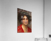 Portrait of a Young Woman in a Red Dress by Eduard Veith [1856–1925] Acrylic Print