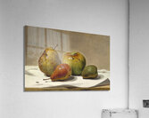 Three Pears and an Apple [1857] by David Johnson [1827–1908] Acrylic Print