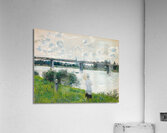 The Promenade with the Railroad Bridge. Argenteuil [1874] by Claude Monet [1840–1926] Acrylic Print
