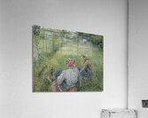 Young Peasant Girls Resting in the Fields near Pontoise [1882] by Camille Pissarro [1830–1903] Acrylic Print