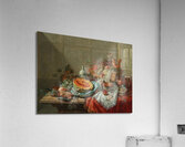 Porcelain. Silver objects. Fruit and shellfish on a table [1777] by Dominicus Gottfried Waerdigh [1700–1789] Acrylic Print