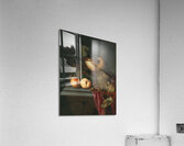 Still life with a Nautilus cup. Grapes and peaches by Abraham de Lust [active c. 1650–after 1659] Acrylic Print