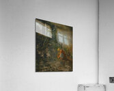 A Girl Collecting Berries By a Brook In a Wooded Landscape by Francis Danby [1793–1861] Acrylic Print