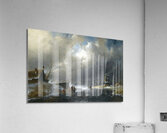 Figures On A Frozen River by Charles Leickert [1816–1907] Acrylic Print