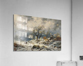 Holländische Winterlandschaft [Schneewehen] [1870] by Remigius Adrianus van Haanen [1812–1894] Acrylic Print