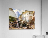 La Douane Italienne au Simplon [1880] by Eugène Giraud [1806–1881] Acrylic Print