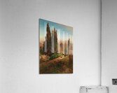 A view of the garden of Villa d’Este in Tivoli. Near Rome by Oswald Achenbach [1827–1905] Acrylic Print