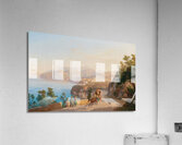 View of Sorrento. With a family outing in the foreground by Carl Wilhelm Götzloff [1799–1866] Acrylic Print