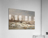 Winter landscape with decorative figures [1890] by Remigius Adrianus van Haanen [1812–1894] Acrylic Print