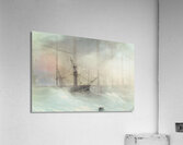 Ship In A Stormy Sea [1888] by Ivan Konstantinovich Aivazovsky [1817–1900] Acrylic Print