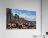 Church–Goers Arriving By Boat At The Parish Church Of Leksand On Siljan Lake. Sweden [1853] by Wilhelm Marstrand [1810–1873] Acrylic Print