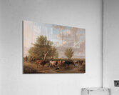 Fording a brook. Suburbs of Canterbury [1834] by Thomas Sidney Cooper [1803–1902] Acrylic Print