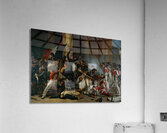 Prise du Louvre. Le 29 juillet 1830. Massacre des gardes suisses. [1832] by Jean–Louis Bezard [1799–1881] Acrylic Print