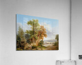 Wäscherinnen vor weiter Landschaft by Wolfgang Adam Töpffer [1766–1847] Acrylic Print