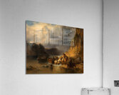 Ein Schiffszug auf der Donau [1848] by Friedrich August Matthias Gauermann [1807–1862] Acrylic Print