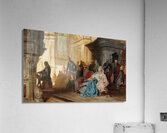 Johann Sebastian Bach at the Organ in Sanssouci in the Presence of Frederick the Great and the Royal Family on 7 May 1747 by Hermann von Kaulbach [1846–1909] Acrylic Print