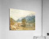A View From The Castle Of St. Michael. Bonneville. Savoy. From The Banks Of The Arve River by Joseph Mallord William Turner [1775–1851] Acrylic Print