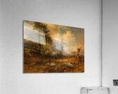 Der Karrenweg [Heimkehrender Jäger] [1844] by Friedrich August Matthias Gauermann [1807–1862] Acrylic Print