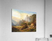 Partie Bey Frohnwies Am Wege Von Lofer Nach Salfelden Im Pinzgau by Anton Schiffer [1811–1876] Acrylic Print