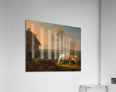 Pferd und Kuh im Wirtschaftshof [1832] by Alexander Johann Dallinger von Dalling [1783–1844] Acrylic Print