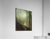 Moonlight on the lake. Roundhay Park. Leeds by John Atkinson Grimshaw [1836–1893] Acrylic Print