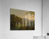 Matlock Dale. Looking toward Black Rock Escarpment by Joseph Wright of Derby [1734–1797] Acrylic Print