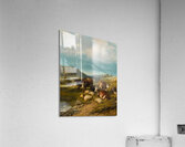 Cattle and Sheep at a Watering Place by Thomas Sidney Cooper [1803–1902] Acrylic Print