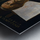 Self–Portrait in the Studio [1893] by Arnold Böcklin [1827–1901] Metal print