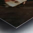 Selbstporträt vor rotem Grund [1843] by Franz Eybl [1806–1880] Metal print