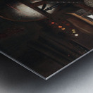 Still Life With Musical Instruments. Books And Playing Cards by Bartolomeo Bettera [1639–c. 1688] Metal print