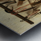 Still life with falconry instruments by Christoffel Pierson [1631–1714] Metal print