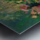 Flower Baskets And Flower Pots In A Garden [1887] by Alfred Petit [–1895] Metal print