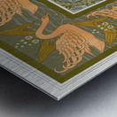 Cygnes et sagittaire. Bordure. Pappillons et feuillages. étoffe. Cerfs et biches. Frise. [1897] by Maurice Pillard Verneuil [1869–1942] Metal print