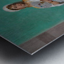 Portrait of an oriental woman with a fan by Francesco Beda [1840–1900] Metal print