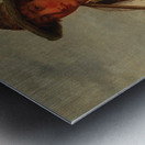 A Peasant On The Way To The Field by Josef Büche [1848–1917] Metal print