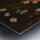 Fruit and Flowers [ca. 1630] by Orsola Maddalena Caccia [1596–1676] Metal print