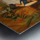 The Tigerskin [Sewing Girl] [1889] by John William Godward [1861–1922] Metal print