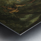 Bacchus. Venus and Ceres under a grapevine in a pastoral landscape with putti. Nymphs and satyrs [1640] by Cornelis Van Poelenburch [1594–95–1667] Metal print