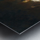 The victory of virtue over vice by Francesco Conti [1681–1760] Metal print