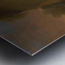 Portrait of elisabeth von breitenbach. Wearing a blue dress. Seated in a landscape [1802] by Anton Wilhelm Tischbein [1730–1804] Metal print