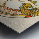 Seated Woman. Plate no. 48 from Documents Décoratifs [1901] by Alphonse Mucha [1860–1939] Metal print