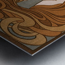 The kiss [circa 1898] by Peter Behrens [1868–1940] Metal print