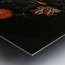 Flowers in a Metal Vase [c. 1670] by Abraham Mignon [1640–1679] Metal print