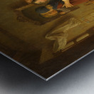 Woman And Child Before A Mirror [1870s] by Paul Seignac [1826–1904] Metal print