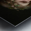 Girl with a bouquet of daisies [1897] by Jules–Cyrille Cavé [1859–1940] Metal print