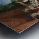 A Bacchanal With Ceres. Bacchus And Venus by Jan Brueghel the Younger [1601–1678] Metal print