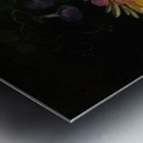 Still Life with Flowers [1867] by Frants Diderik Bøe [1820–1891] Metal print