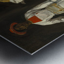 Two Studies of an Indian from Calcutta.Seated and Standing [c. 1823–1824] by Eugène Delacroix [1798–1863] Metal print