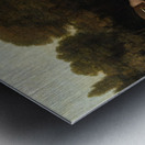 Phaeton with a pair of cream ponies and a stable–lad [between 1780 and 1784] by George Stubbs [1724–1806] Metal print