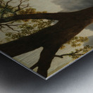 The Third Duke of Dorset’s Hunter with a Groom and a Dog [1768] by George Stubbs [1724–1806] Metal print